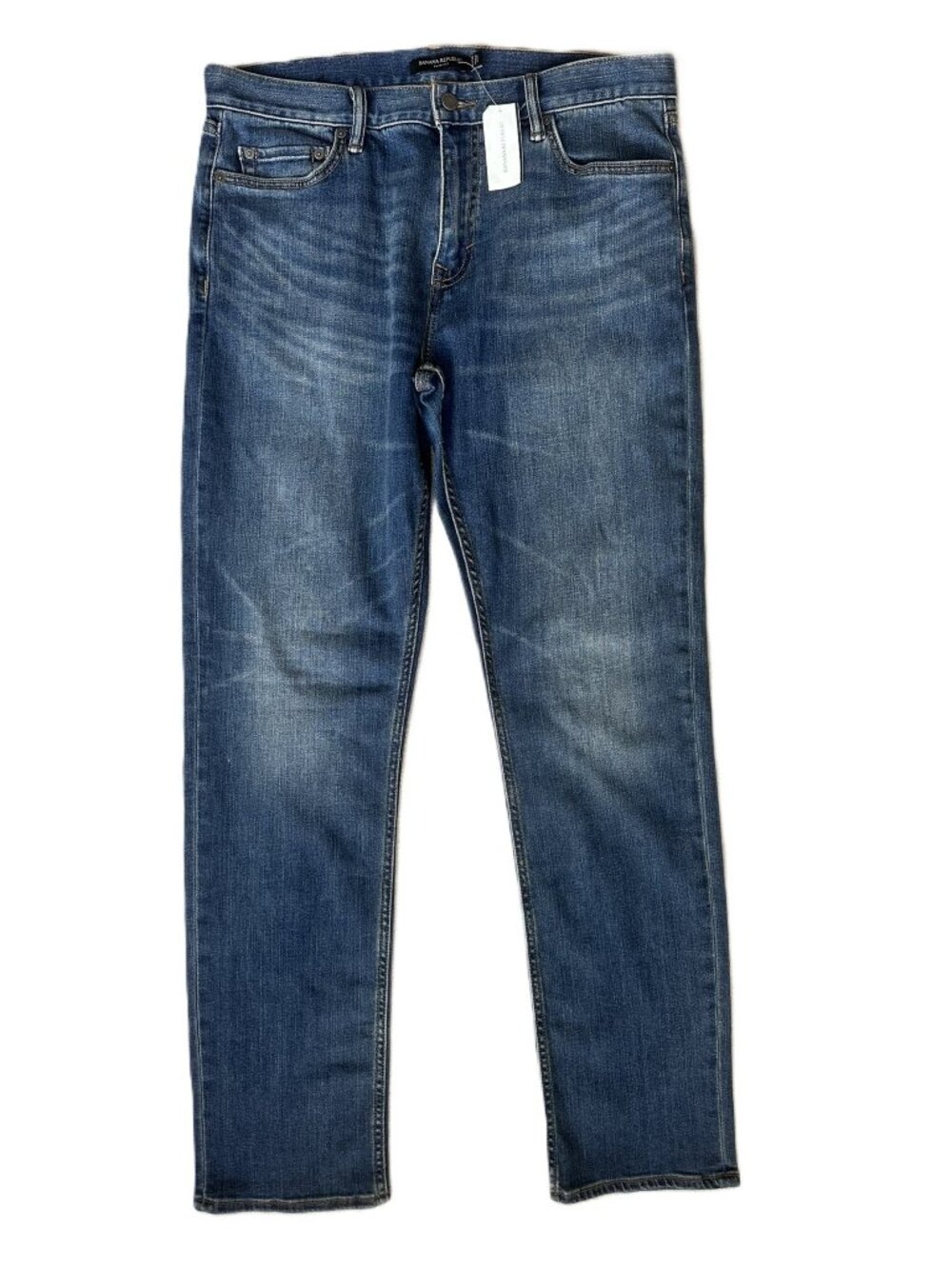Men's Banana Republic Jeans Slim Fit 34 x 34 NWT Medium Legacy Wash 5-pocket